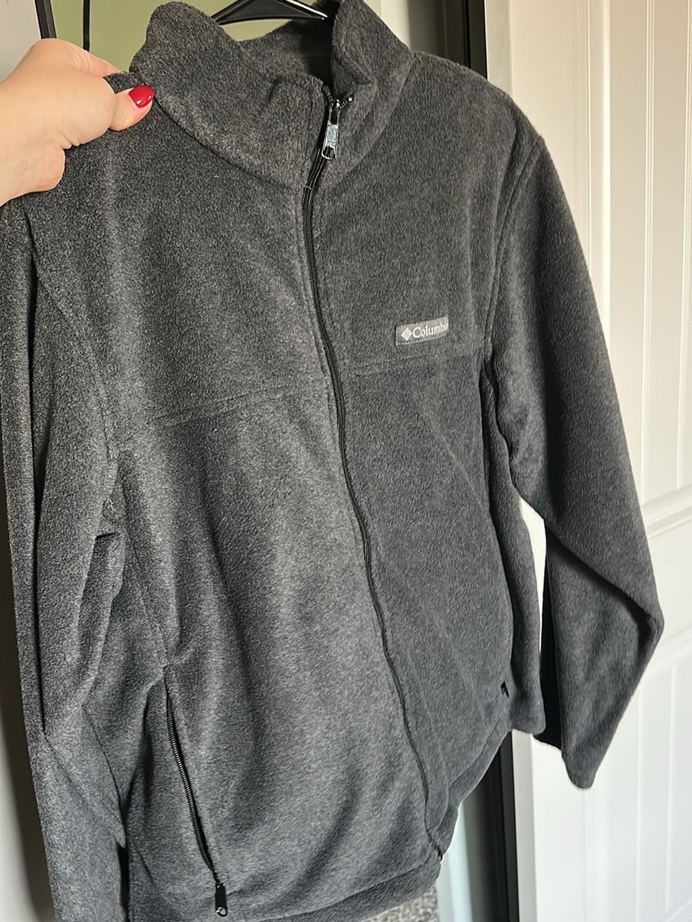 Columbia Charcoal Gray Full-Zip Fleece Jacket